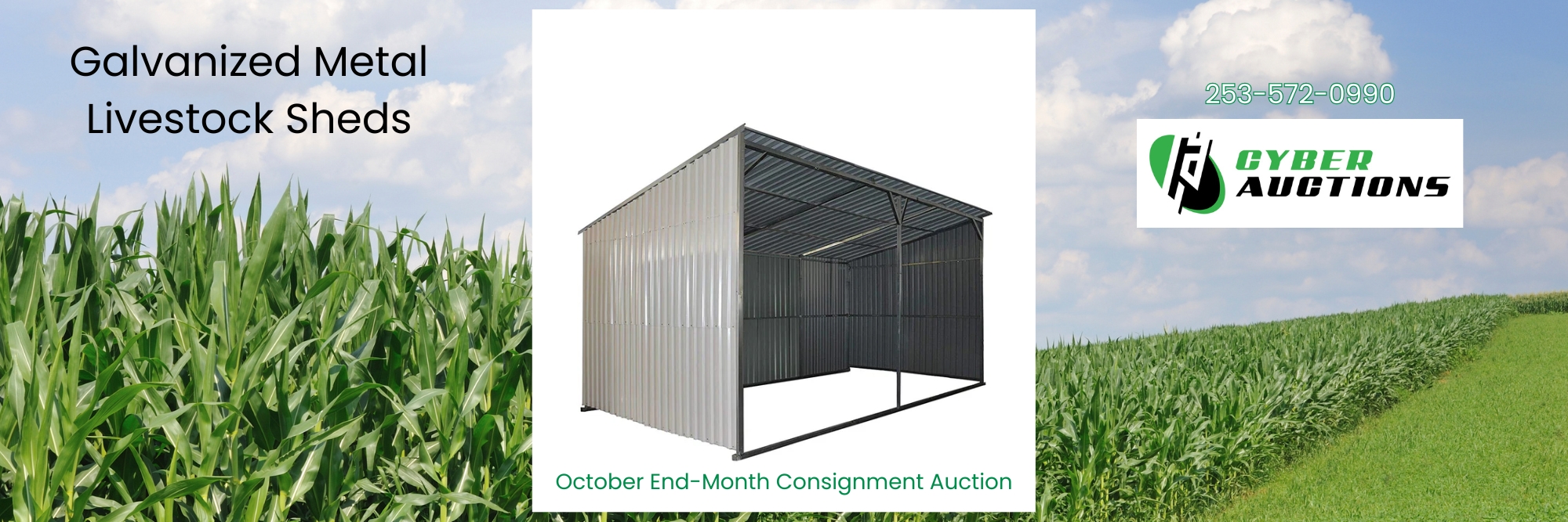 Galvanized Metal Livestock Shed (2)